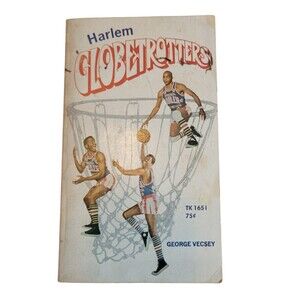 Harlem Globetrotters vintage 1st printing book 1970 George Vecsey RARE history